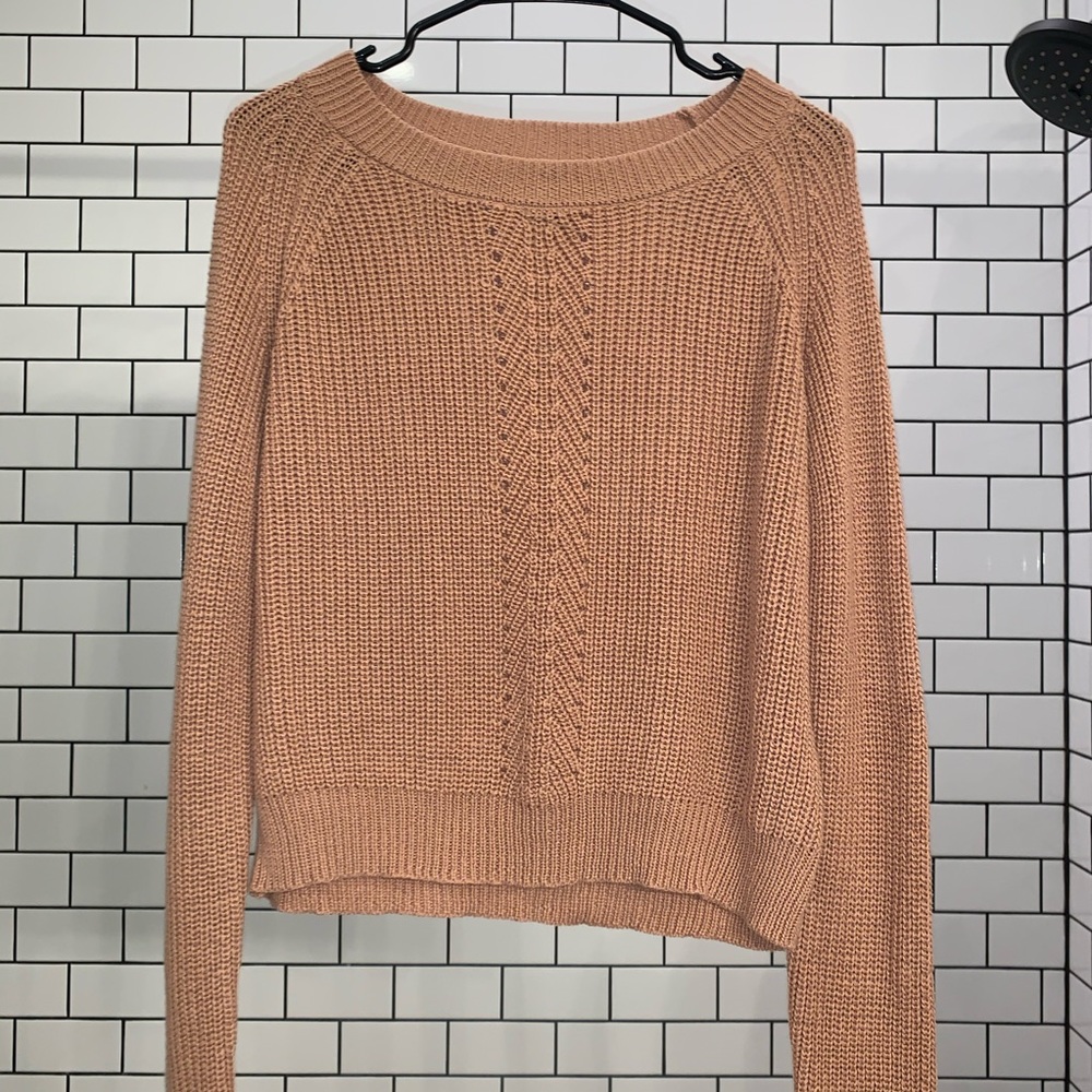 Blush pink knitted sweater